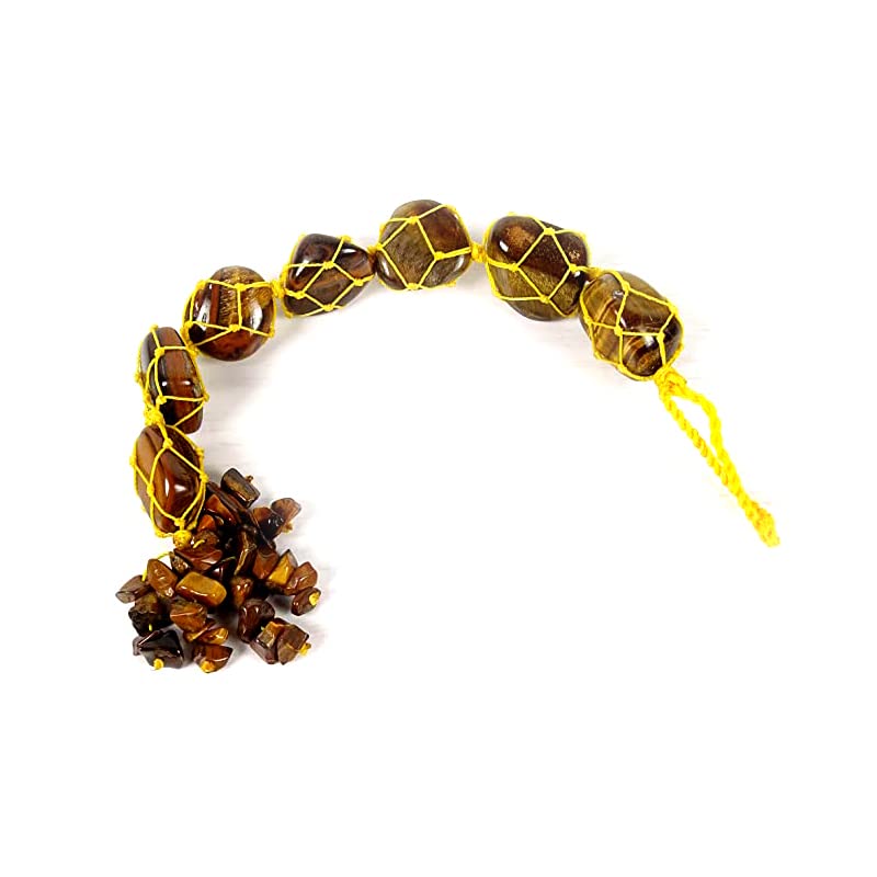 Crytsal Hanging - Tiger Eye Healing Crystals for Home Interior Decoration Car Hanging Ornaments Window Decoration Good Luck Home Decoration (Tiger Eye) - 10Inch