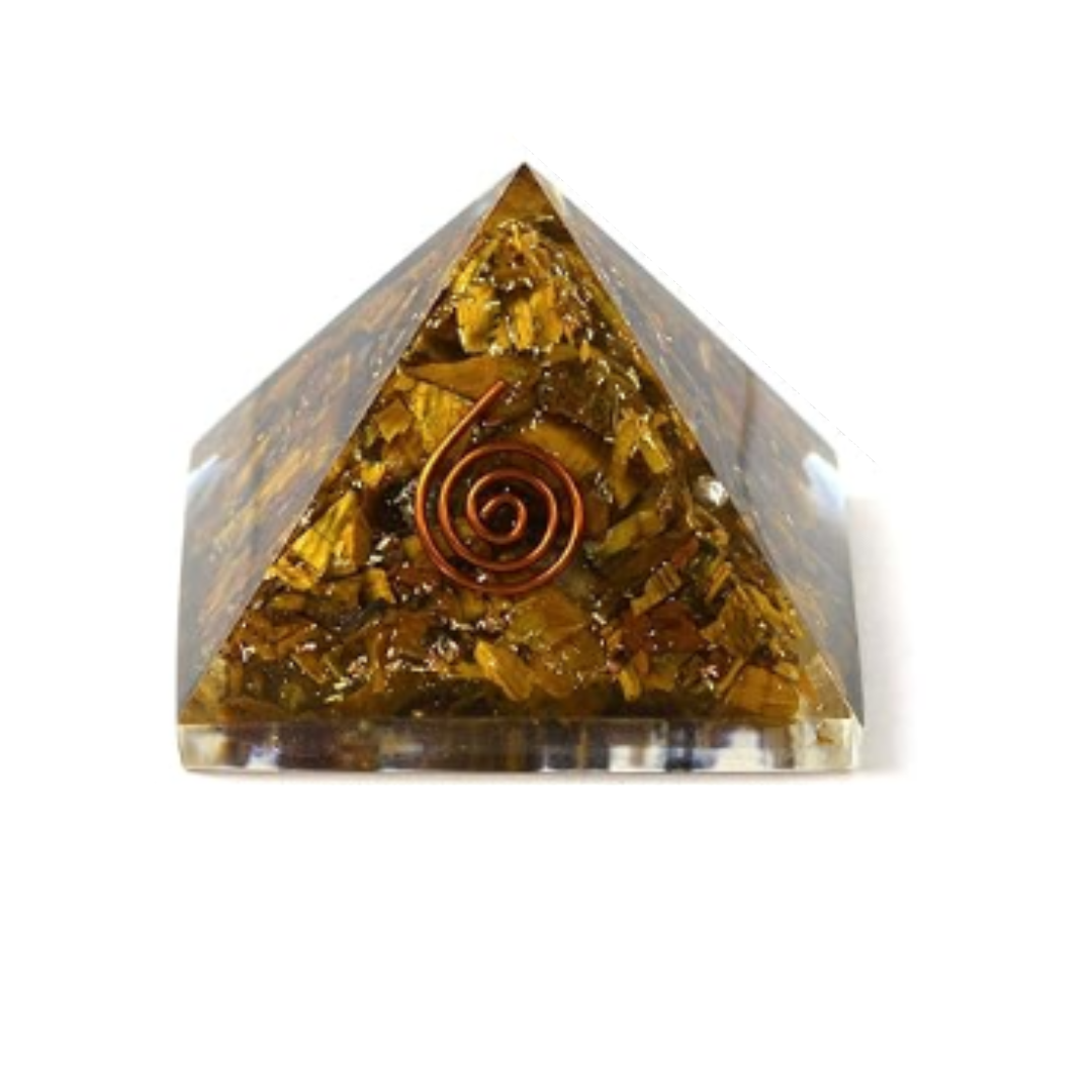 Tiger Eye Orgone Pyramid