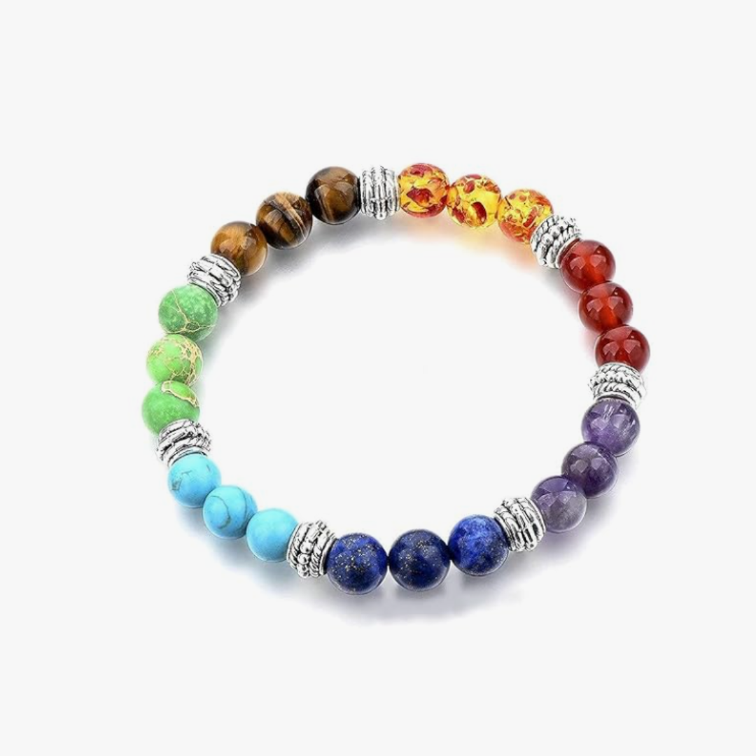 7 Chakras AAA Bracelet with Certificate | Authentic Natural Stone Jewelry for Energy Healing and Balance
