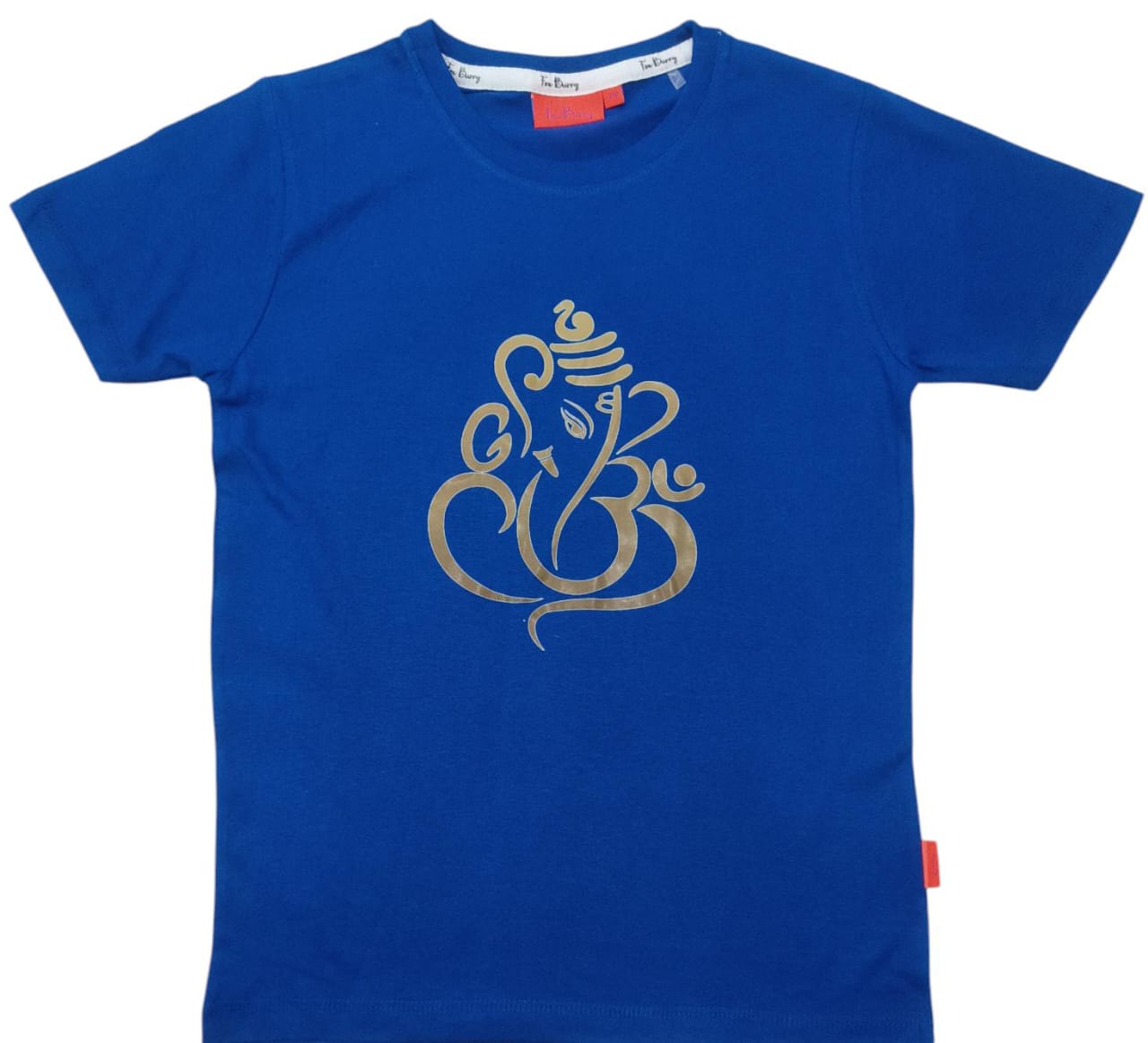 Spiritual T Shirt for Yoga, Meditation, and Mindfulness - Blue - Ganesh (Adults)