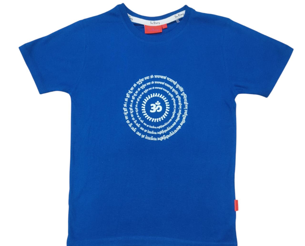 Spiritual T Shirt for Yoga, Meditation, and Mindfulness - Blue - OM (Adults)