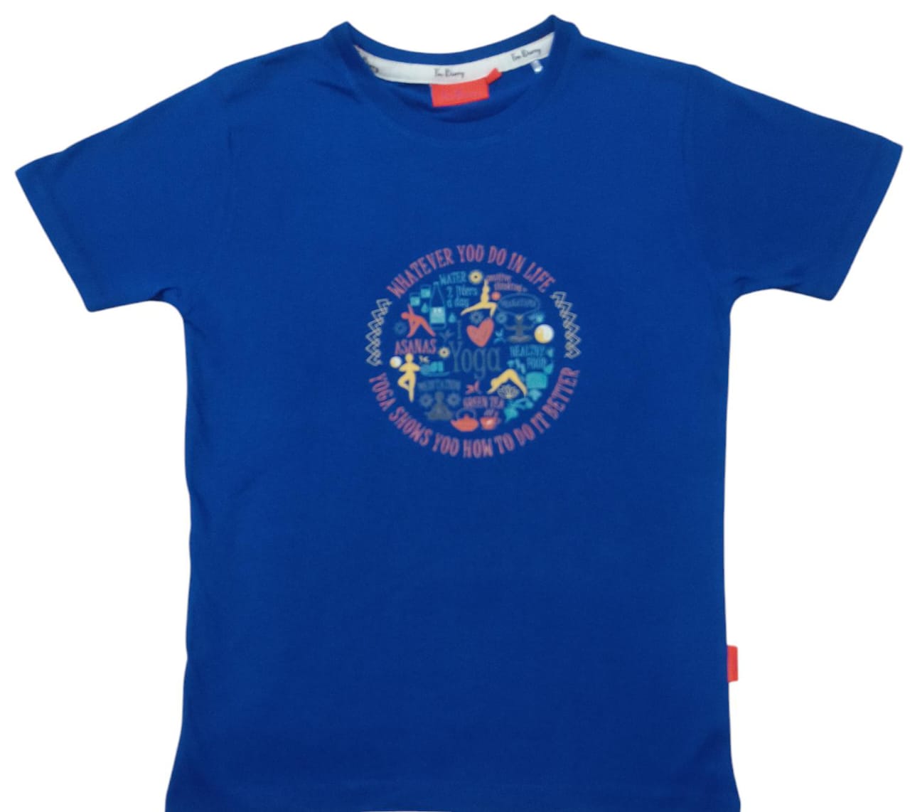 Spiritual T Shirt for Yoga, Meditation, and Mindfulness - Blue - Whatever you do in life (Adults)