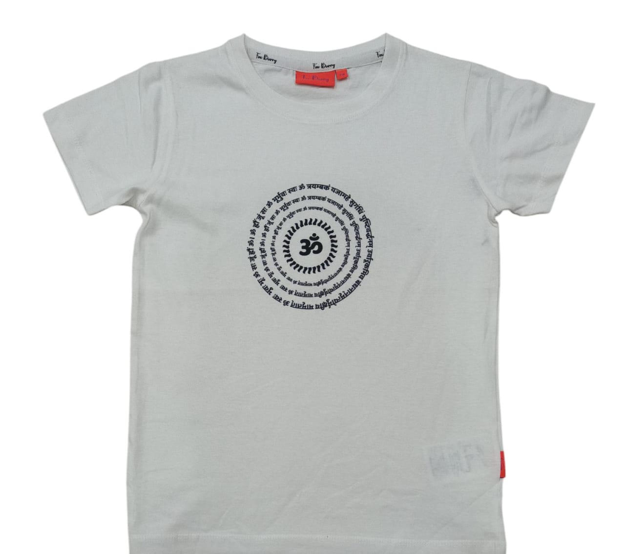 Spiritual T-Shirt for Yoga, Meditation, and Mindfulness - White - Om In circle (Adults)