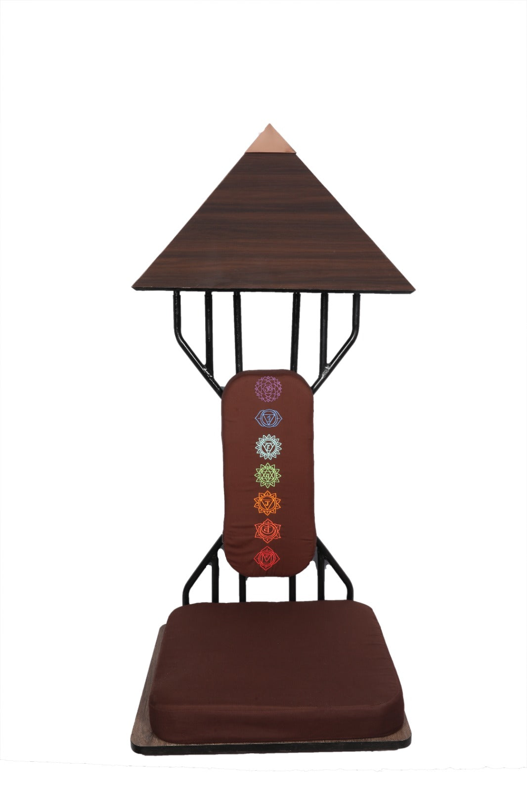 Premium Pyramid Meditation Chair - With Chakras (Large with assembly)