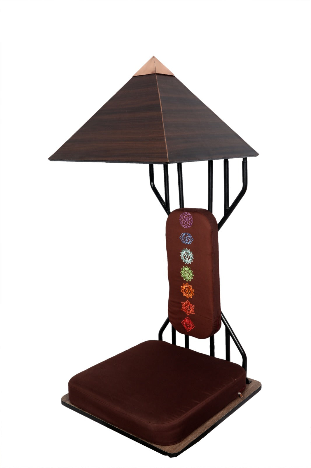 Premium Pyramid Meditation Chair - With Chakras (Large with assembly)