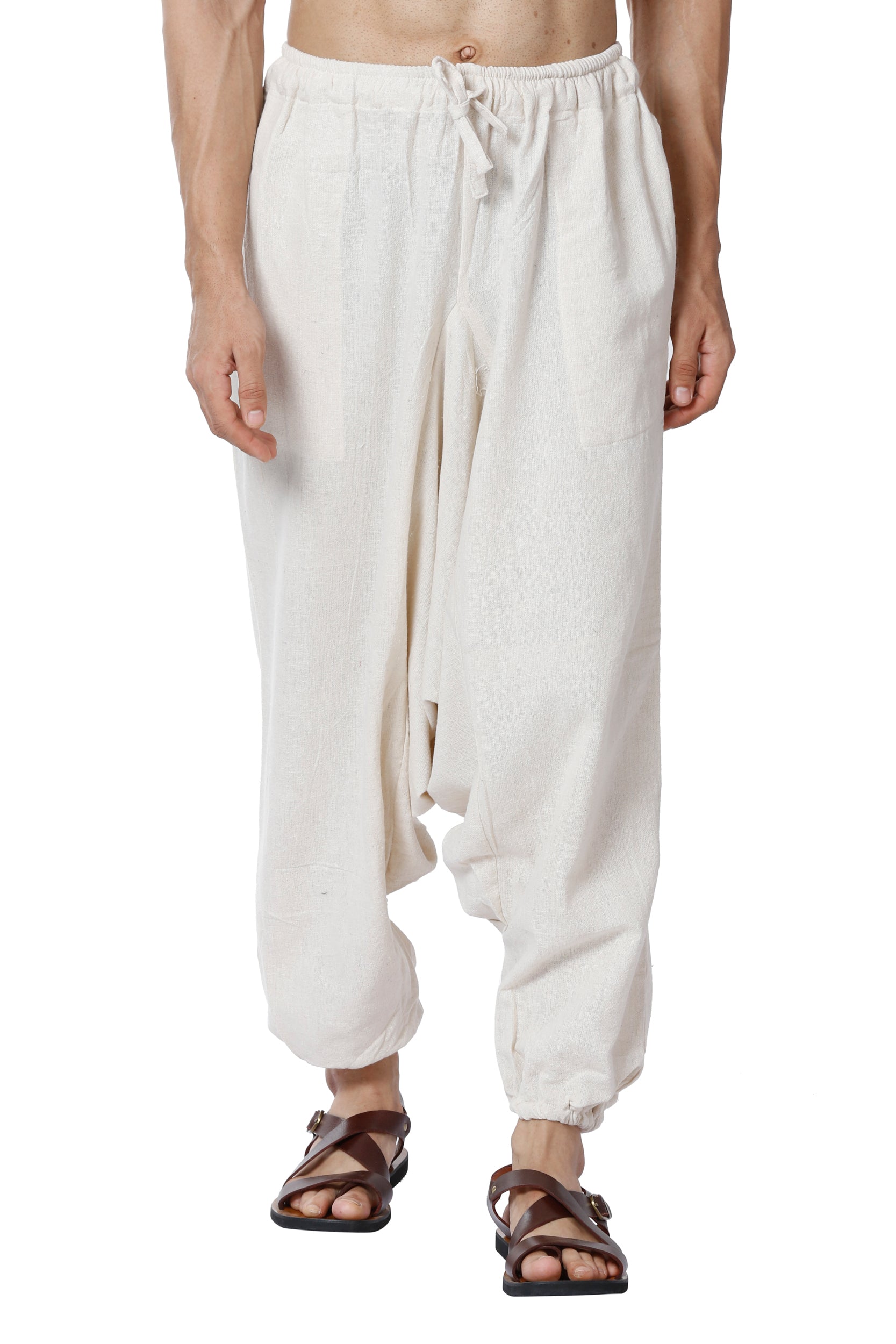 Organic Cotton Harem Pants for Men & Women – Soft, Breathable, Loose Fit, Yoga & Casual Wear