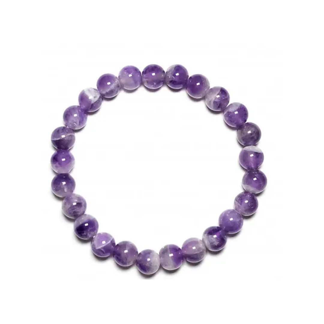 Amethyst Crystal Bracelet with Certificate – Authentic, Natural Amethyst Stone Jewelry for Calm and Clarity
