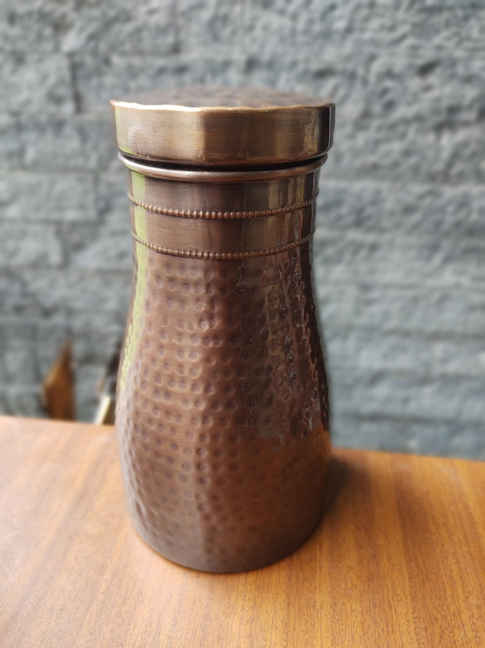Copper Jar Antique for storing water | Pure 100 % Copper | 1ltr
