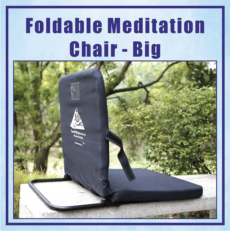 PVI - Foldable Meditation chair - Big, Portable Floor Chair, Folding Chair for Relaxing, Light Weight, Removable Air Mesh Cover with Zip
