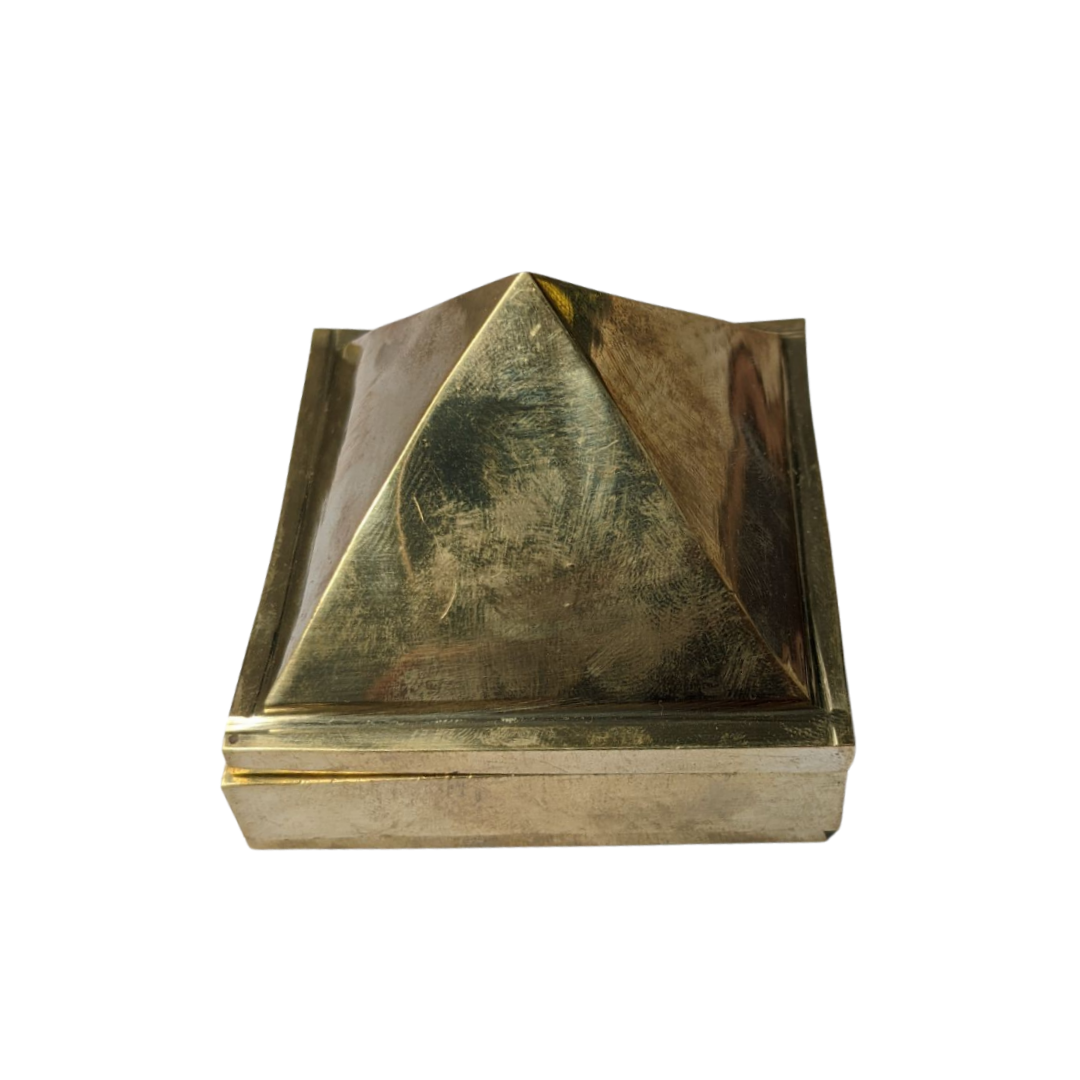 Vastu brass Pyramid 1-inch Multi Layer | Pack of 2