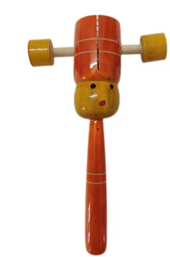 Wooden Face TIK TIK Rattle Rattle for Pack of 1