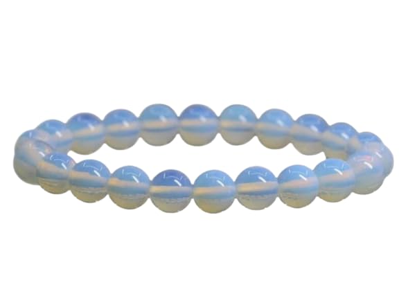 Crystal Bracelet - Opalite - 8mm Round Bead