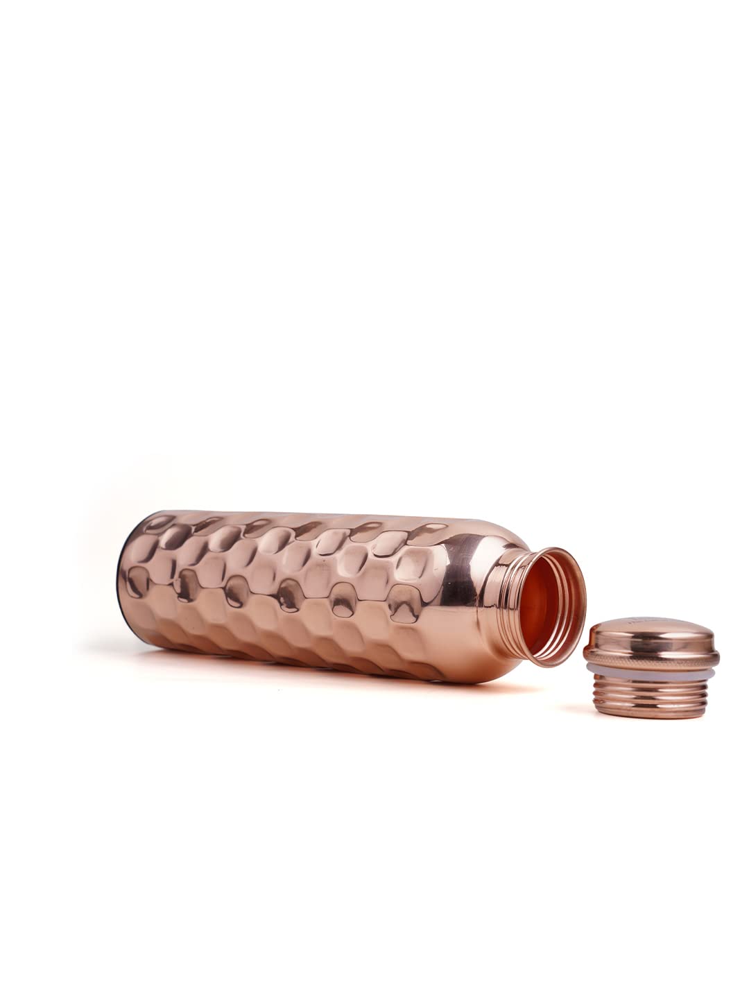 Diamond Cut Copper Bottle for Home, School, College & Office - 1000ml