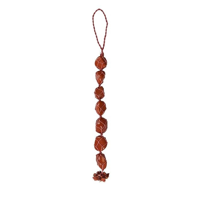 Natural Red Jasper Stone Hanging, Red Jasper Car Hanging, for Car Hanging and Door Hanging Reiki Healing and Crystal Healing Stones.