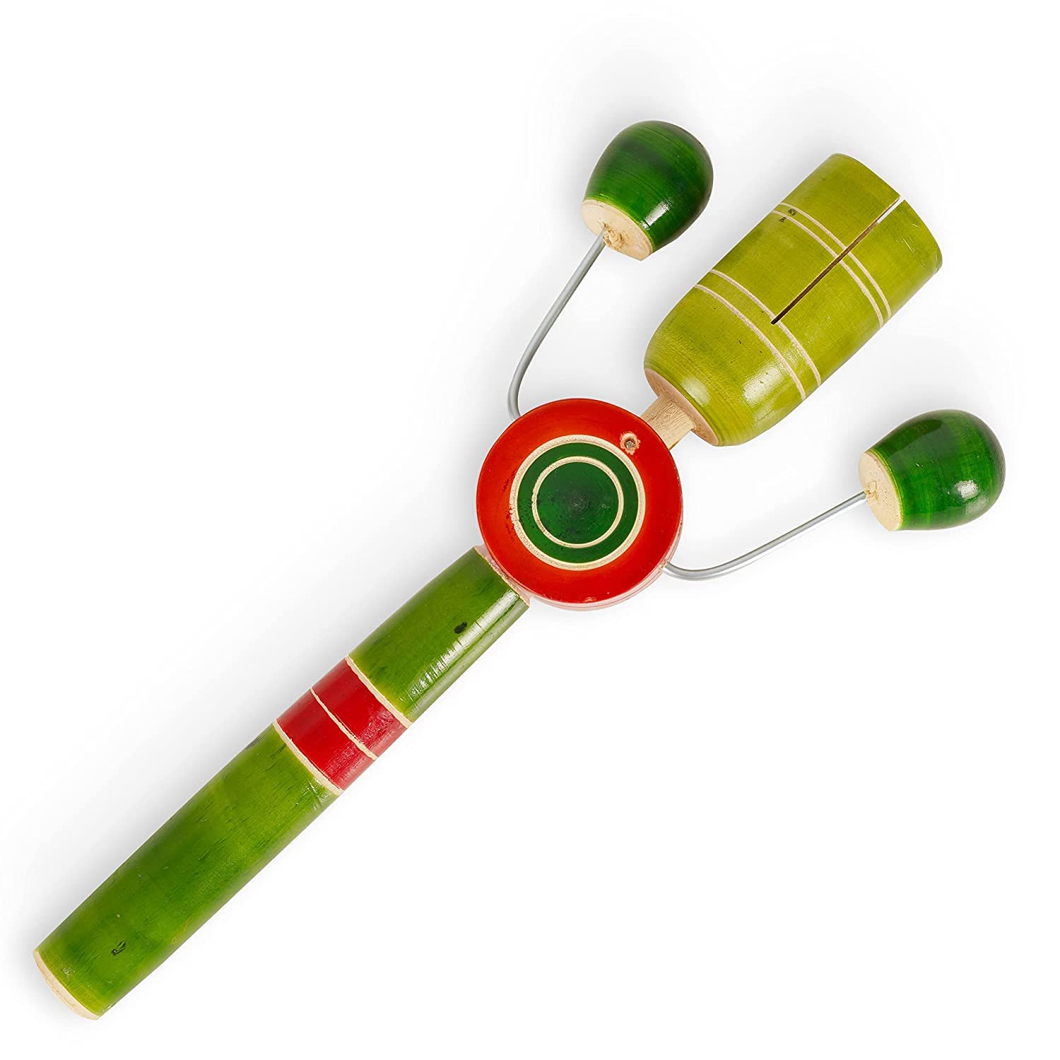 Channapatna -  Handicrafts Wooden Toy’s TIK - TIK Rattle (Pack of - 1)