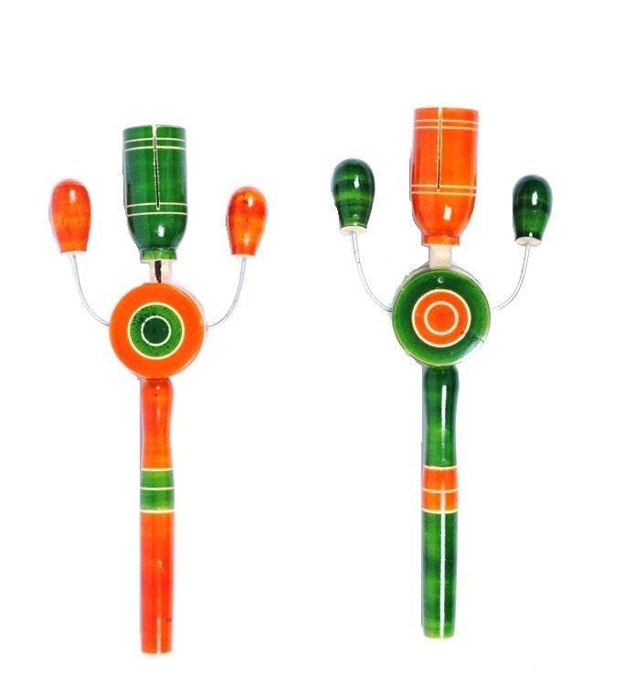 Channapatna -  Handicrafts Wooden Toy’s TIK - TIK Rattle (Pack of - 1)