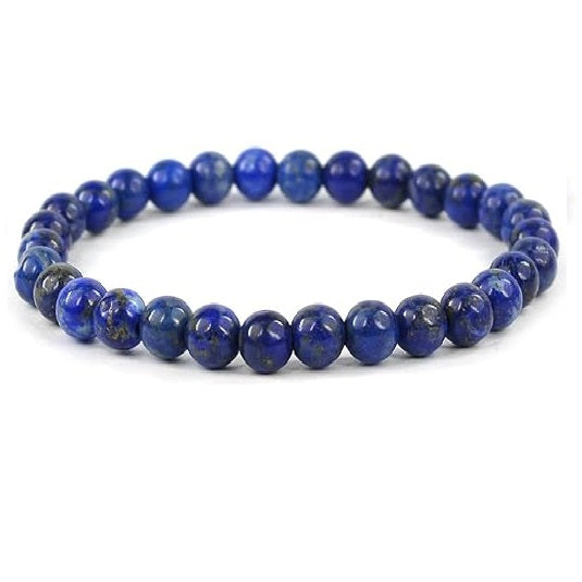 Certified Lapis Lazuli Bracelet Reiki Healing Crystal Stone 8mm Bracelet,