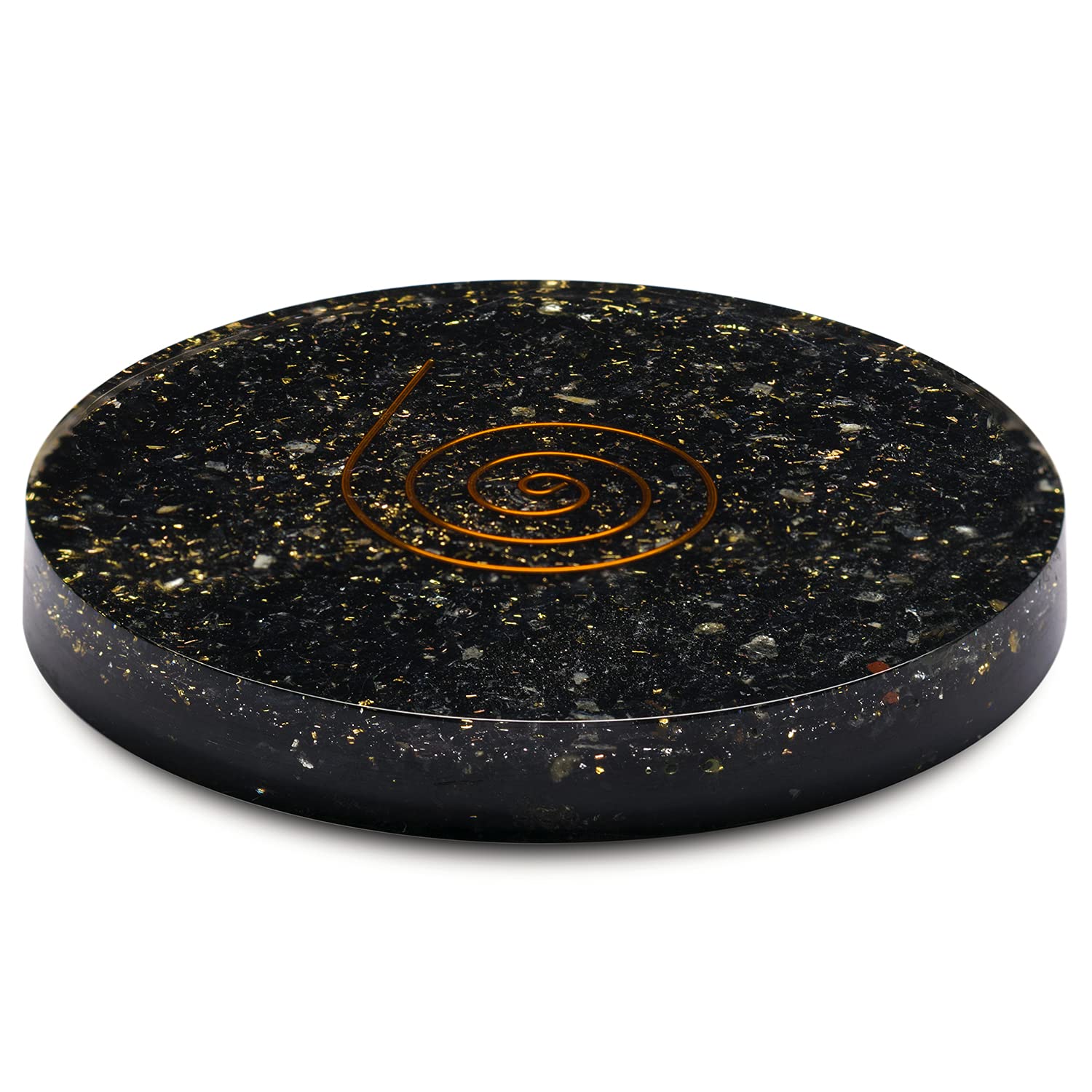 Orgonite Coaster |  Black Tourmaline | 3 inch Dia