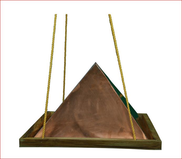 Copper Hanging Meditation Pyramid - 1.5 Feet X 1.5 Feet