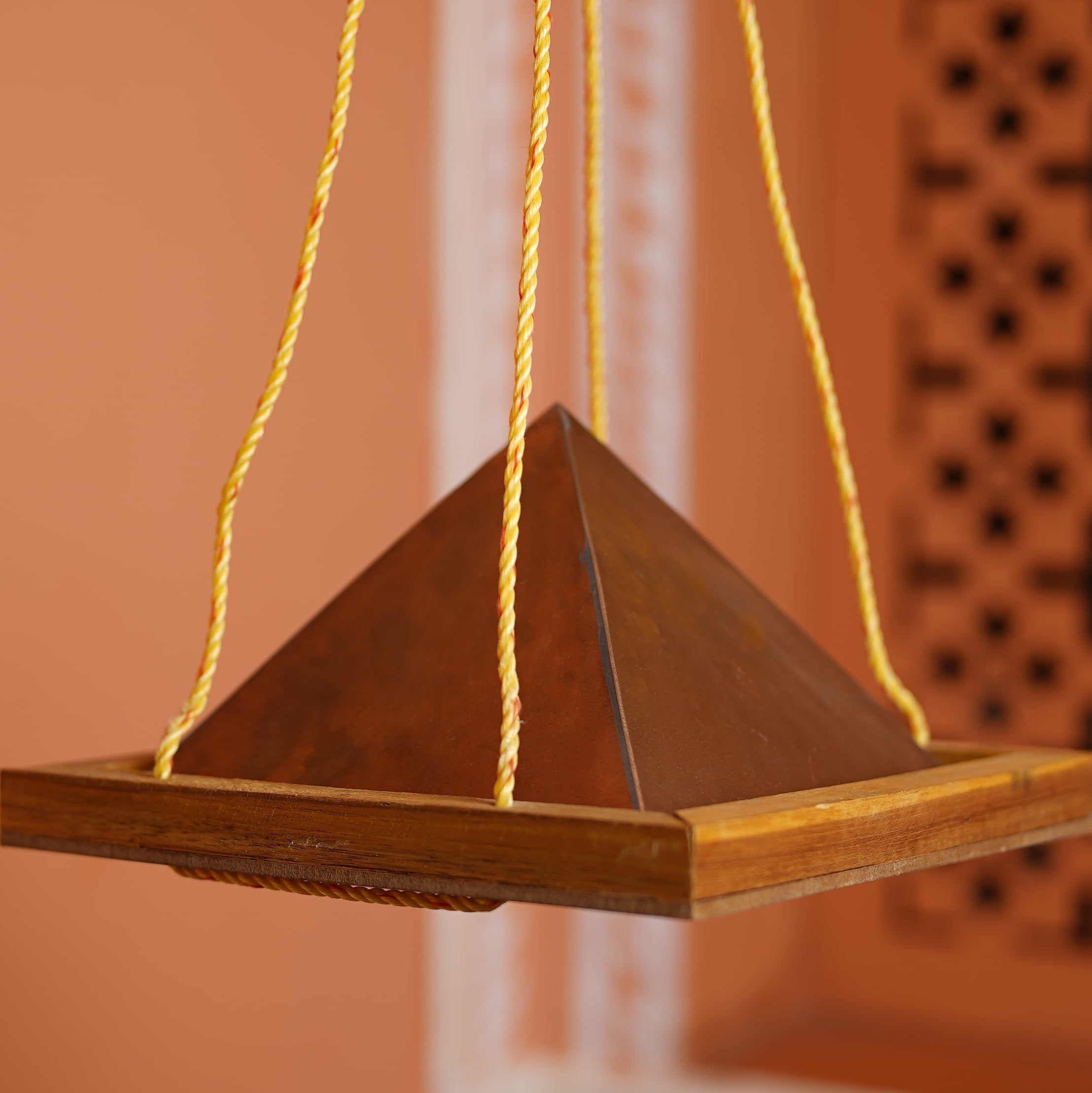 Copper Meditation Hanging Pyramid (1feet)