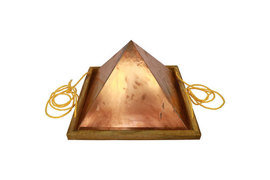 Hanging Copper Pyramid - 8 inches