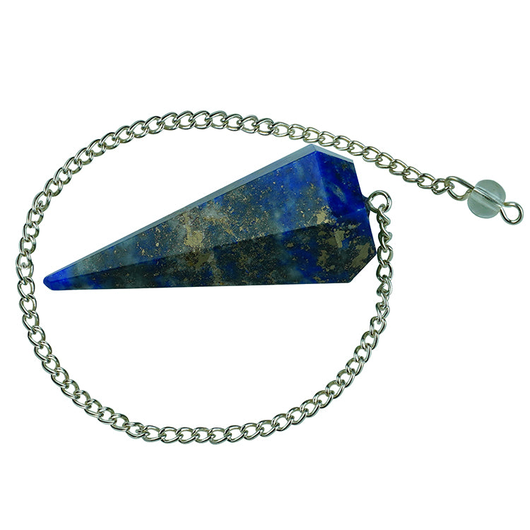 Crystal Lapis Lazuli Cone Shaped Pendulum | Healing & Dowsing