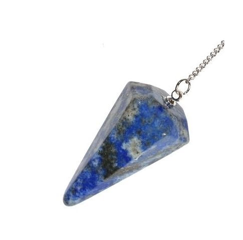 Crystal Lapis Lazuli Cone Shaped Pendulum | Healing & Dowsing