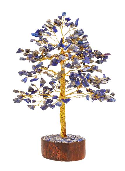 Crystal Tree – Blue Lapis Lazuli Handmade Gemstone Bonsai Tree for Wisdom, Spiritual Growth, and Home Décor