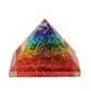 7 Chakra Crystals Orgone Pyramid