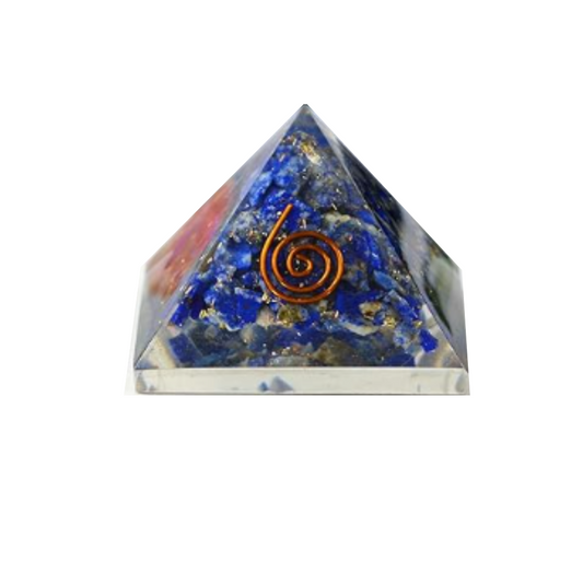 Blue Lapis Orgone Pyramid