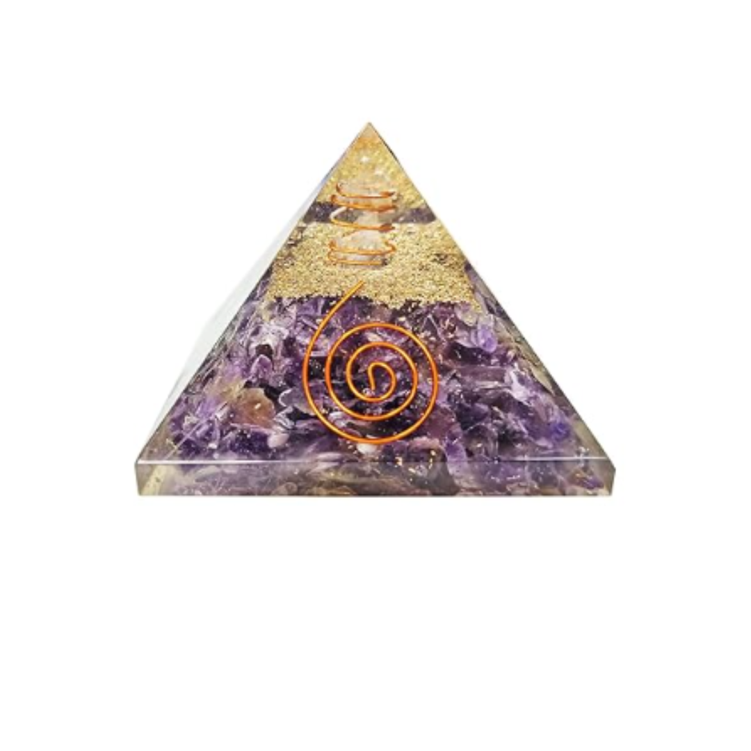 Amethyst Orgone Pyramid