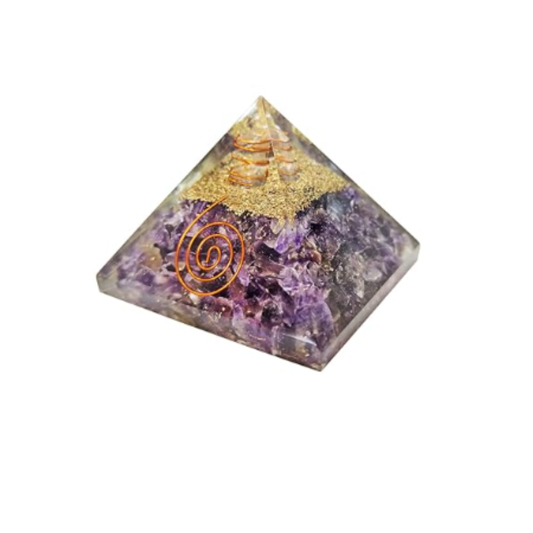 Amethyst Orgone Pyramid