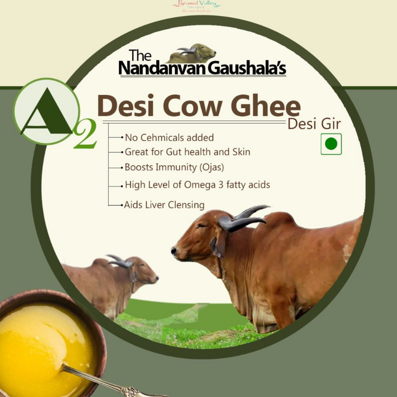 A2 Pure Organic Ghee | Desi Gir Cow | 500 ml