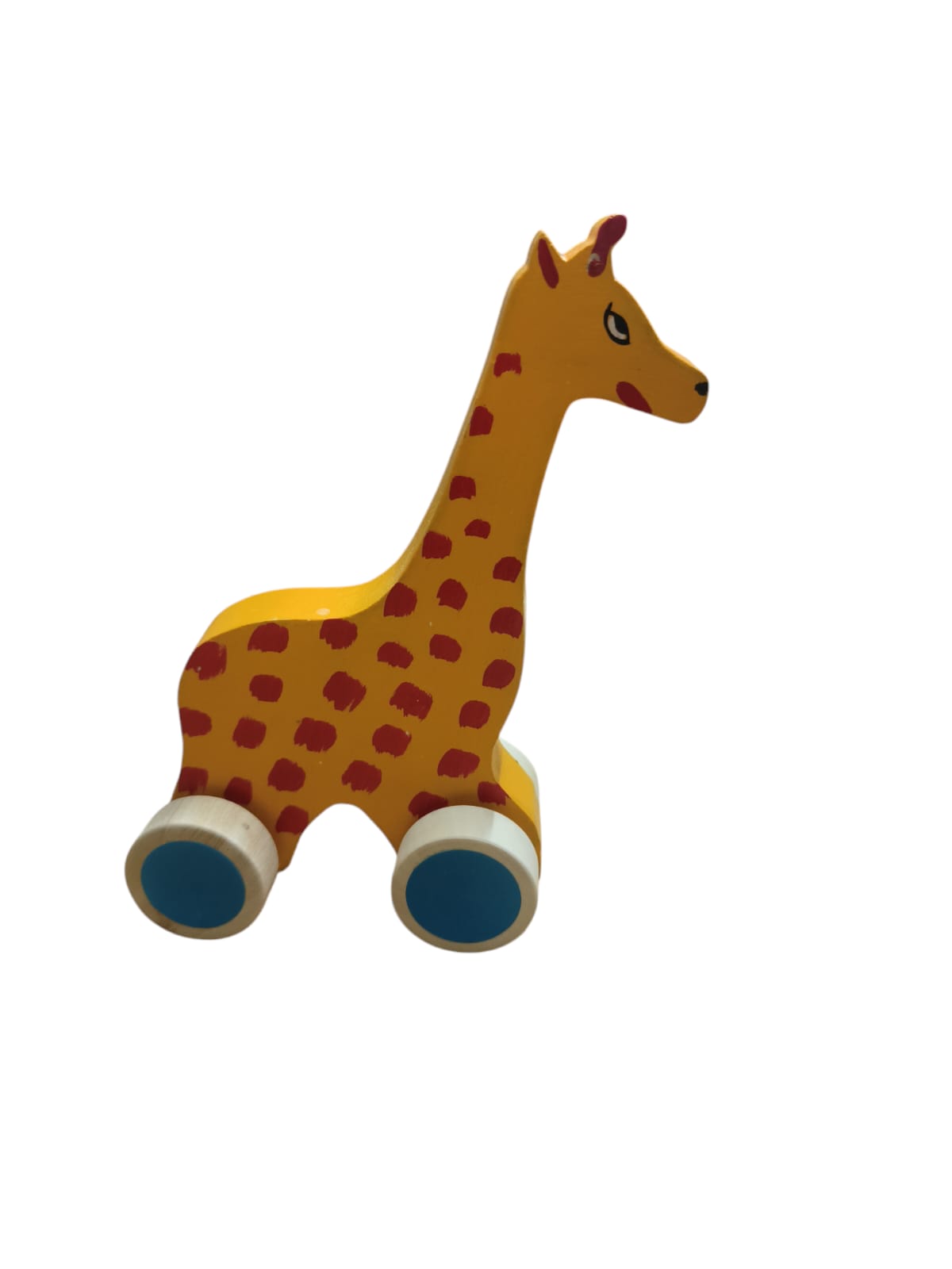 Channapatna - Wooden push Pull Toy - Giraffe