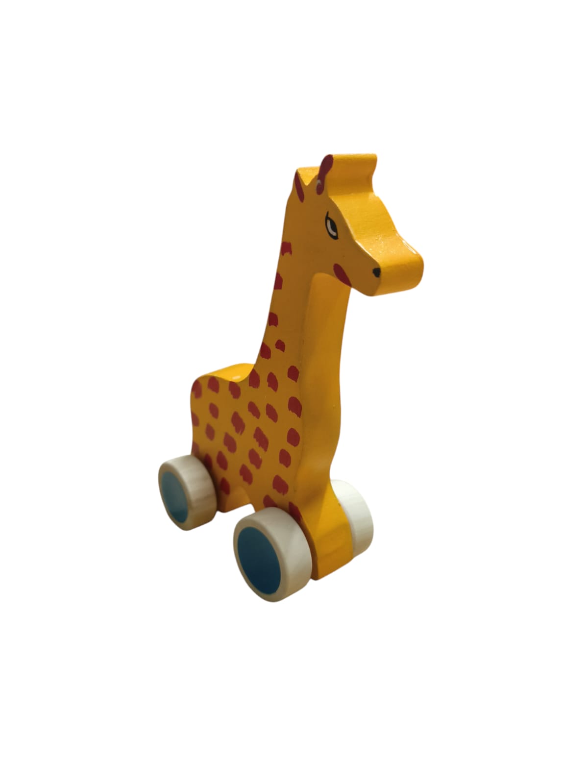 Channapatna - Wooden push Pull Toy - Giraffe