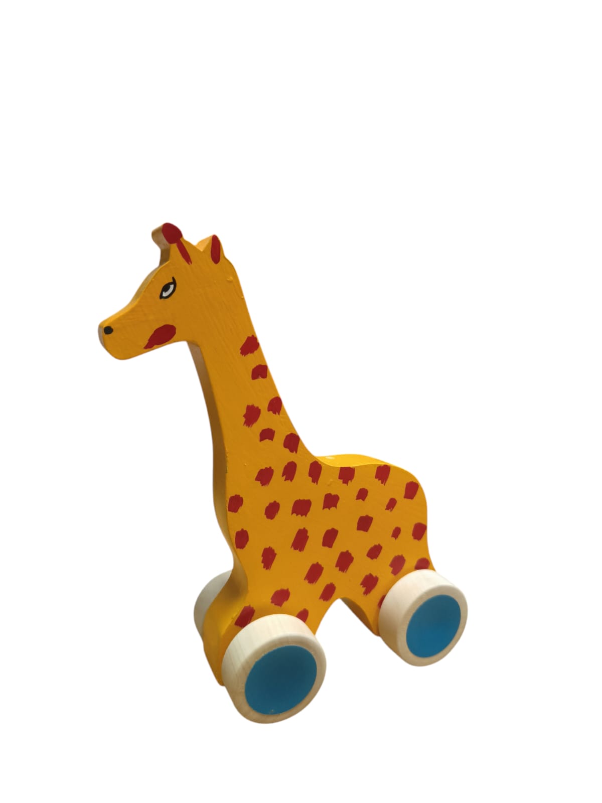 Channapatna - Wooden push Pull Toy - Giraffe