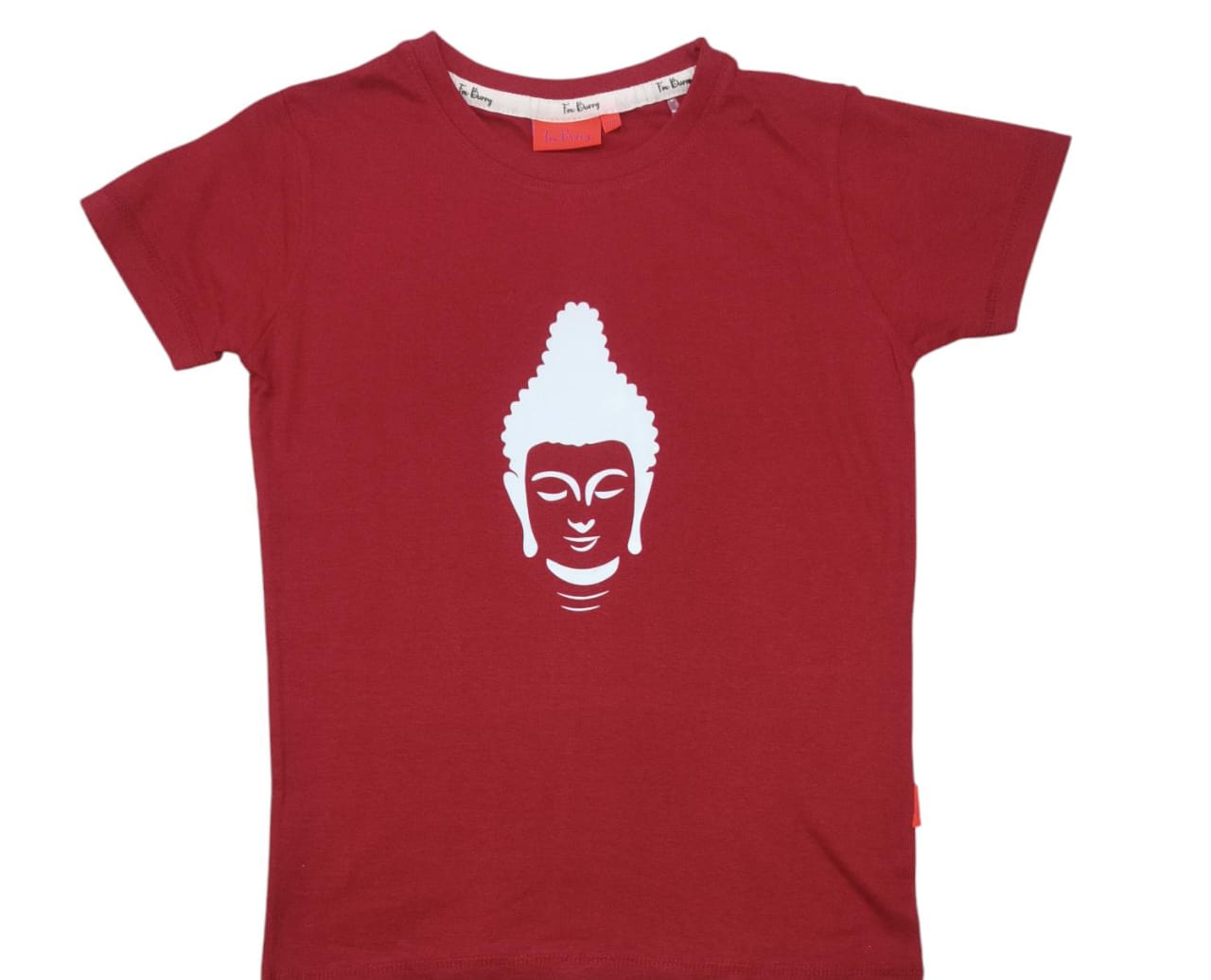 Spiritual T Shirt for Yoga, Meditation, and Mindfulness - Red - Buddha