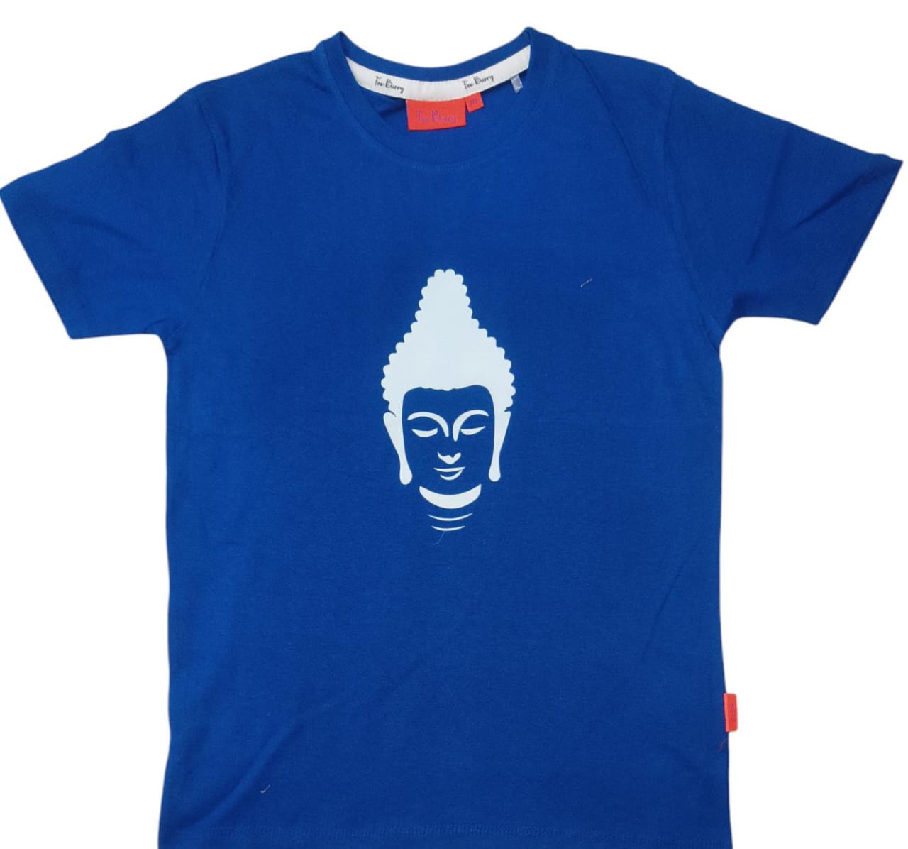 Spiritual T Shirt for Yoga, Meditation, and Mindfulness - Blue - Buddha