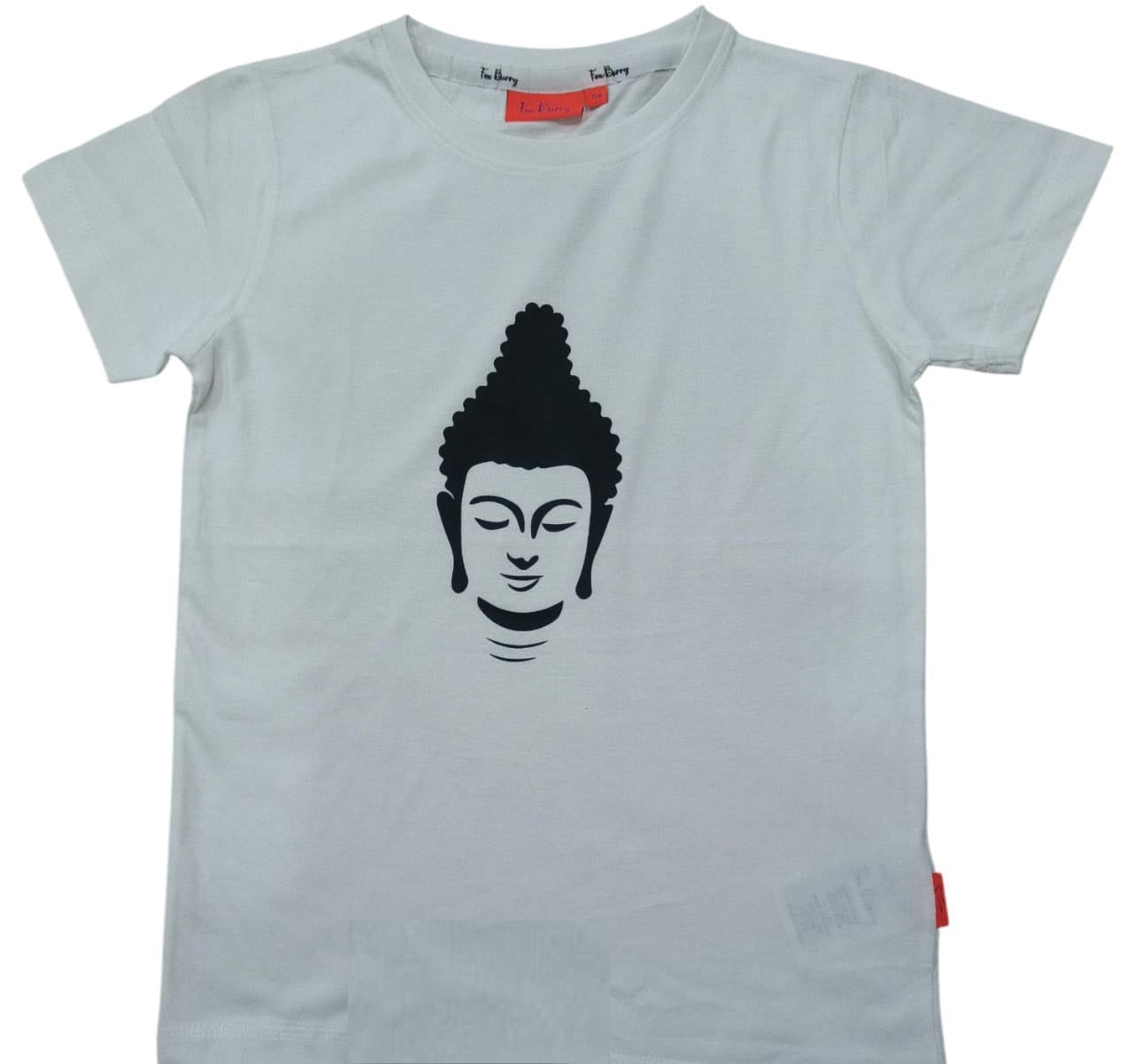 Spiritual T-Shirt for Yoga, Meditation, and Mindfulness - White - Buddha