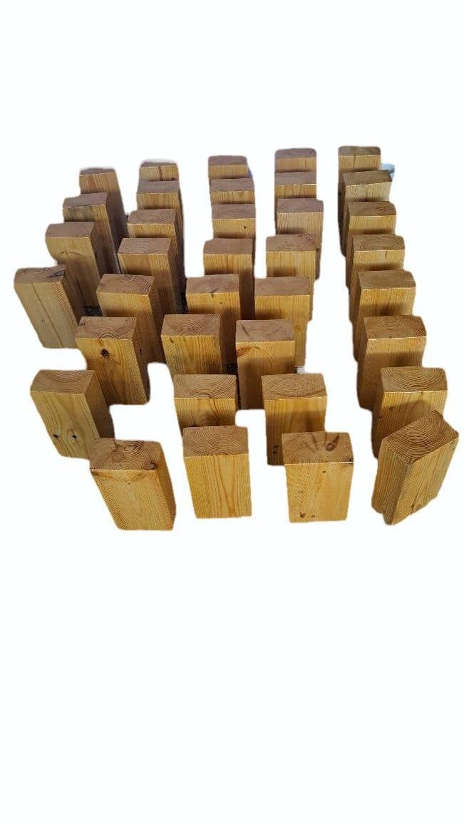 Yoga Brick | Neem Wood Block | Natural Wood color| 3 in x 5 in x 9 in(L x W x H)