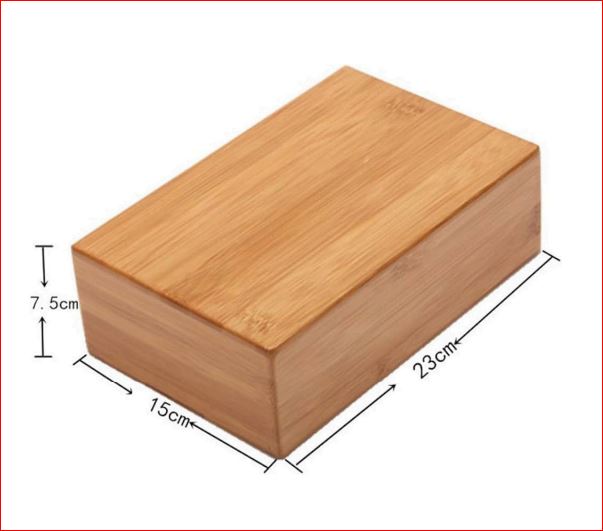 Yoga Brick | Neem Wood Block | Natural Wood color| 3 in x 5 in x 9 in(L x W x H)