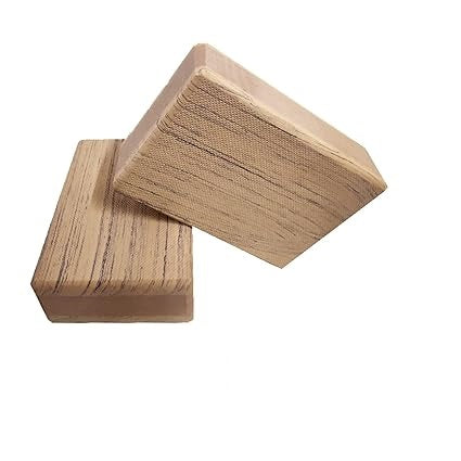 Yoga Brick | EVA Foam | 3 X 6 X 9 Inches | Natural Wooden Color