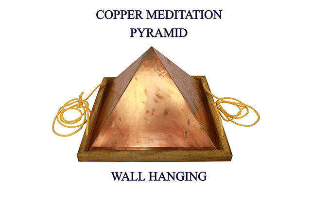 Hanging Faed Pyramid Sign Copper Hanging Pyramids – thestore@pyramidvalley