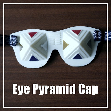 Energy eye pyramid cap with energy pyramid