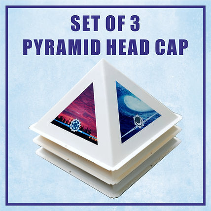 Pyramid Meditation Cap for Daily Meditation - 3 pieces