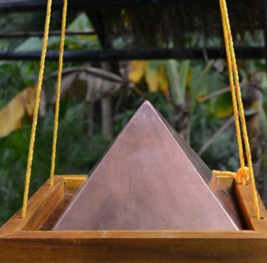 Hanging Copper Pyramid - 8 inches