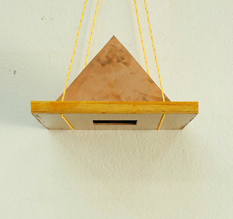 Copper Hanging Meditation Pyramid 1ft X 1ft