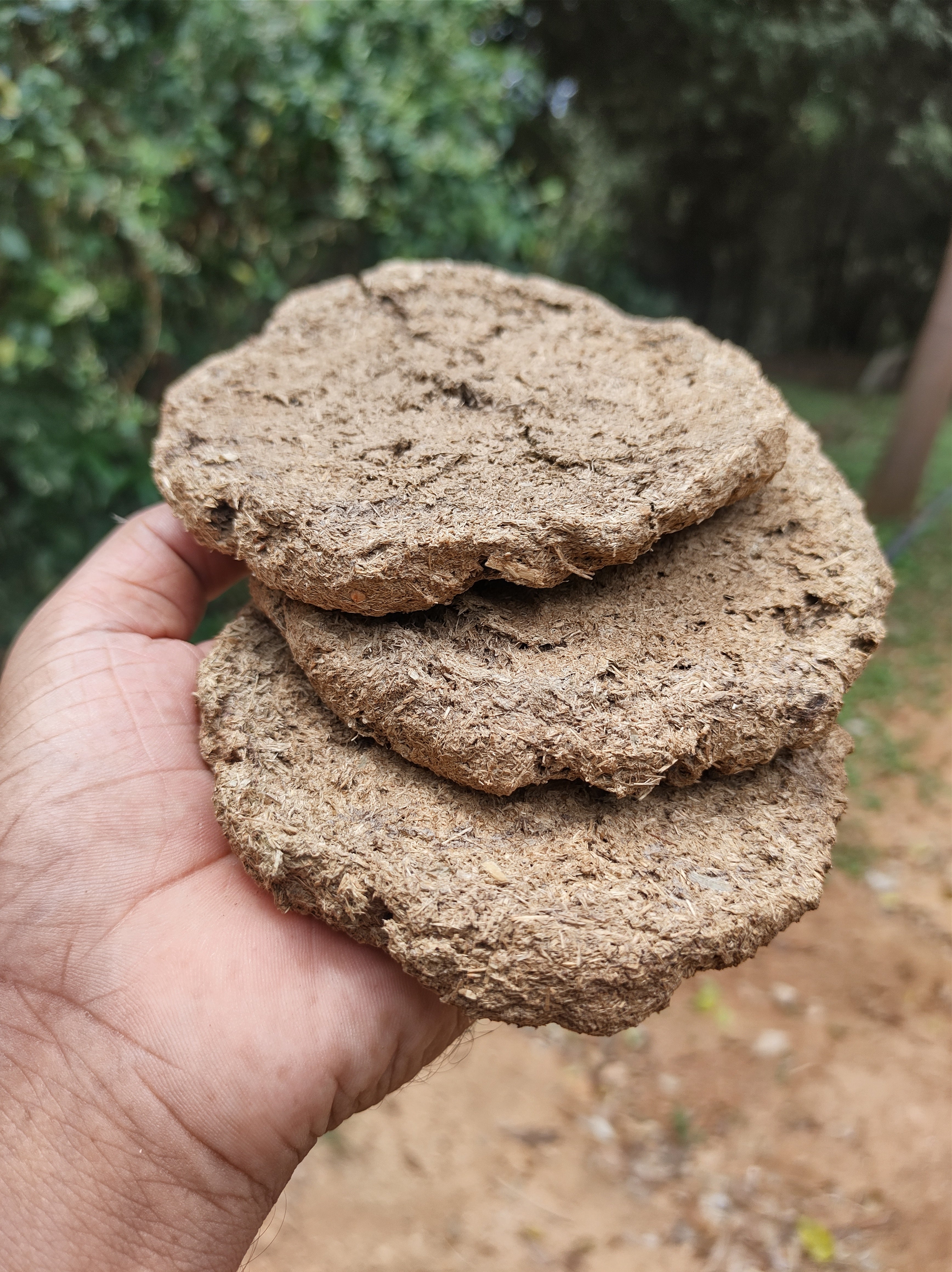 GAVO HARSHIDDHI Pure Desi Cow Dung Cakes Gobar Kande/Upale, Size - 3 i