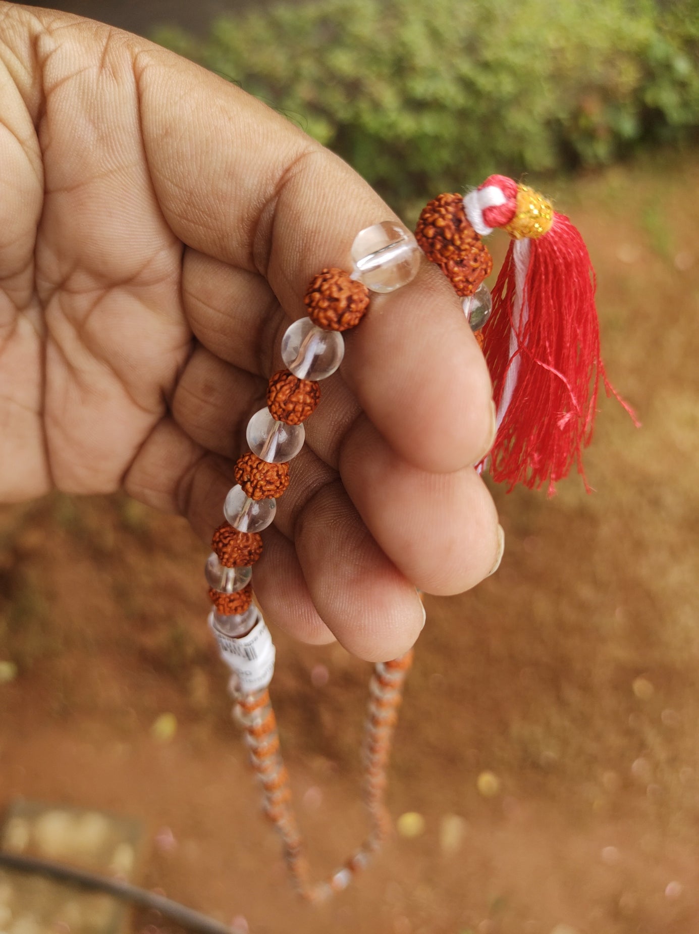 Japa Mala | Rudraksha & Spatika with Certificate | 108 Beads | 8MM Round Beads